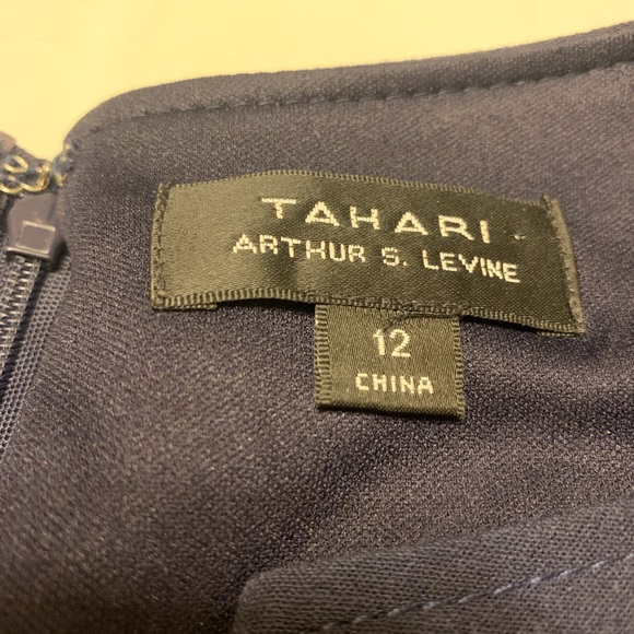 Tahari ASL Navy Dress Size 12 - Picture 5 of 8